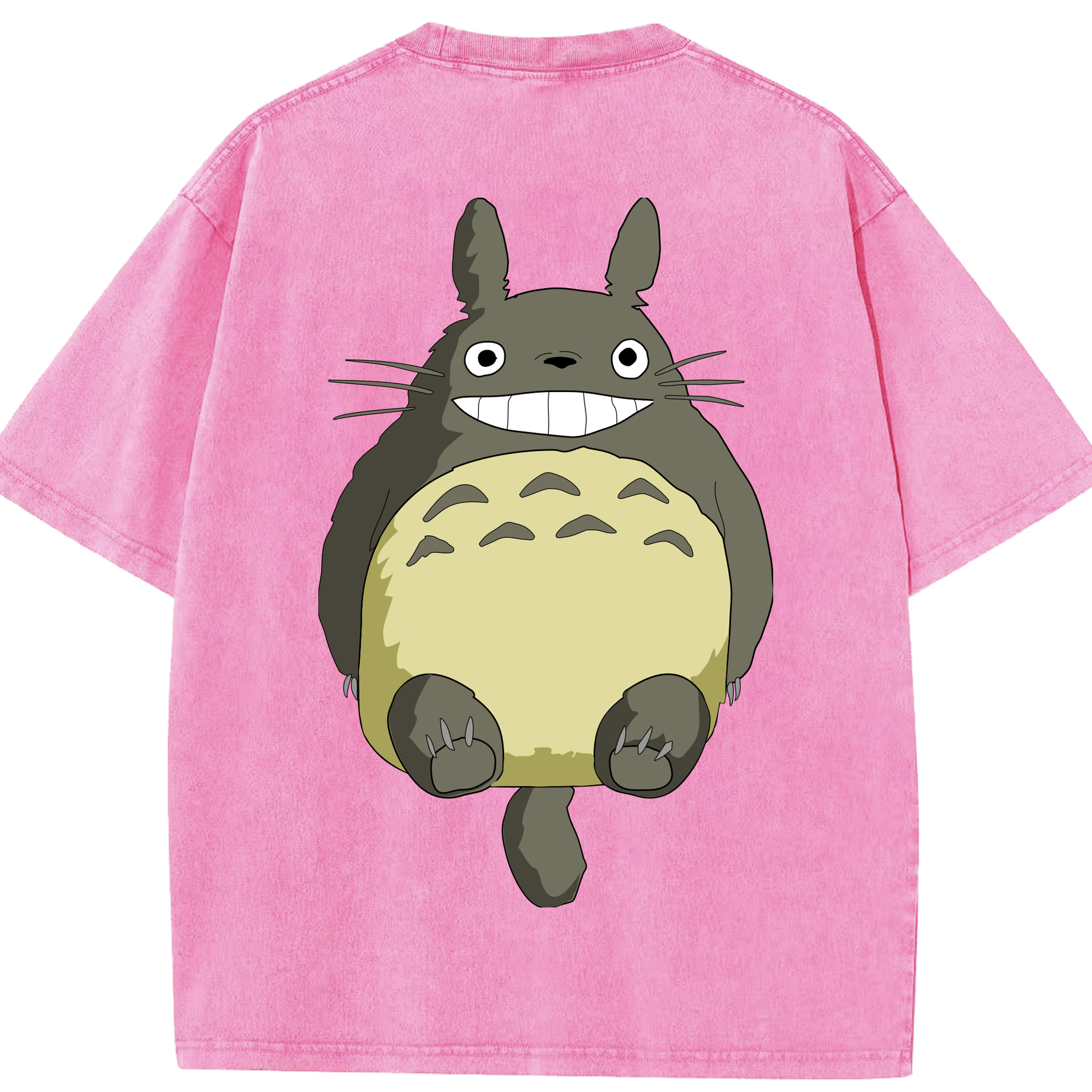 （画像用） となりのトトロ 草壁メイ 草壁サツキ My Neighbor Totoro Satsuki Kusakabe Mei Kusakabe 綿100% ヴィンテージ風 半袖Tシャツ（背面プリント）